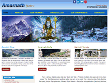 Tablet Screenshot of amarnathyatraindia.com